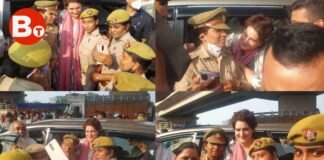 लखनऊ: प्रियंका गांधी के साथ सेल्फी लेने वाले पुलिसकर्मियों पर लटकी कार्रवाई की तलवार!, CP बोले- ‘अनुशासनहीनता है ये’