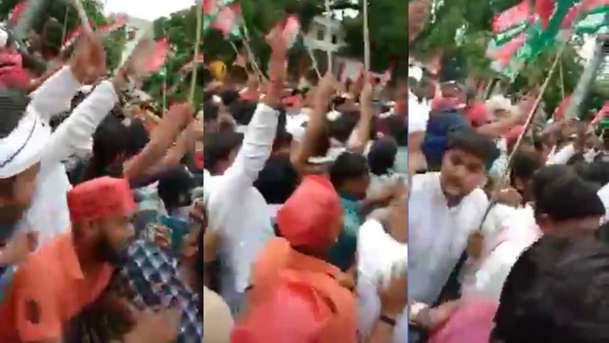 शर्मनाक! बलिया में जीत के बाद मर्यादा भूले सपा कार्यकर्ता, मंत्री उपेंद्र तिवारी की मां-बहन को लेकर दीं भद्दी-भद्दी गालियां