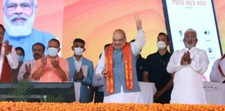 लखनऊ: चुनावी मिशन का आगाज कर अमित शाह बोले- योगी जी को फिर बनाएं CM, देश में नंबर 1 हो जाएगा UP Home minister Amit Shah lucknow