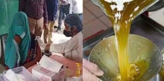 लखनऊ में वैक्सीनेशन के लिए खास पहल, मलिहाबाद में कोविड टीका लगवाने पर दिया जा रहा 1 लीटर सरसों का तेल