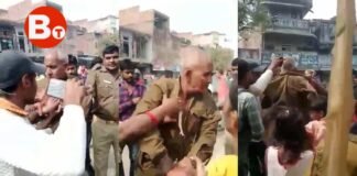 आजमगढ़: अतिक्रमण हटवा रहे बुजुर्ग होमगार्ड को लोगों ने घेर कर पीटा, दी भद्दी-भद्दी गालियां, Video वायरल