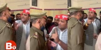 कानपुर : ‘तुम झंडा नोचोगे हम तुम्हारे बिल्ले नोंच देंगे’, सपा पार्षद की दारोगा को सरेआम धमकी