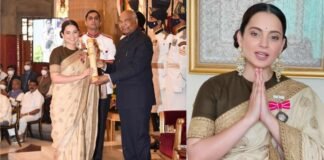 पद्मश्री पाने पर कंगना रनौत ने जाहिर की खुशी, माता-पिता को दिया सम्मान मिलने का श्रेय