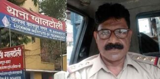 कानपुर: थाने के बाहर हाईवोल्टेज ड्रामा, आशिक मिजाज इंस्पेक्टर ने बाल पकड़ घसीटा तो दूसरी पत्नी ने सिपाही का डंडा छीनकर पीटा Kanpur Inspector arun kumar