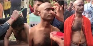 बिहार में 15 साल बाद ‘घर वापसी’, मोहम्मद अब्दुल्ला ने कराया मुंडन, स्नान कर पहना जनेऊ, फिर से बन गए उमेश राय Mohammad Abdullah Ghar wapsi Umesh Rai