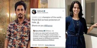 साइना पर एक्टर सिद्धार्थ ने किया अश्लील कमेंट, बड़े सितारों ने लगाई फटकार