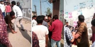 हरदोई: सिपाही को दबंगों ने घेर कर पीटा, फाड़ी वर्दी, तमाशबीन बने रहे लोग