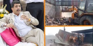 UP में चुनाव बाद फिर चलने लगा ‘बाबा का बुलडोजर’, मेरठ में कुख्यात अपराधी बदन सिंह बद्दो का अवैध निर्माण ज़मींदोज़ Meerut Badan Singh Baddo