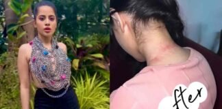 टॉपलेस होकर जंजीरें पहनना Urfi Javed को पड़ा भारी, हुआ बुरा हाल, देखें Pictures