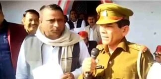 बुलंदशहर : सपा प्रत्याशी की सभा में इस्तीफा देने वाले दारोगा पर बड़ी कार्रवाई, सस्पेंड