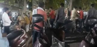 आगरा : सार्वजनिक स्थल पर खड़े होकर शराब पी रहा था युवक, दारोगा-सिपाही ने टोका तो किया जानलेवा हमला