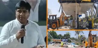बरेली: सपा विधायक शहजिल इस्लाम के पेट्रोल पर चला बुल्डोजर, CM योगी के खिलाफ की थी आपत्तिजनक बयानबाजी Bareilly shahjil islam petrol pump