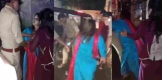 मेरठ: दारोगा पर चढ़ाई स्कूटी, महिला सिपाही को चप्पल से पीटा, युवती ने रोड पर जमकर काटा बवाल