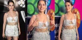 20 KG कांच के टुकड़ों से बनी ड्रेस पहन कर पार्टी में पहुंचीं उर्फी जावेद, लोगों ने पूछा- जूते और बर्तन कब पहनोगी ?