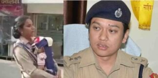 मुरादाबाद: बच्चे को सीने से लगाकर ड्यूटी करती महिला सिपाही की तस्वीर देख भावुक हुए SSP, उठाया ये कदम
