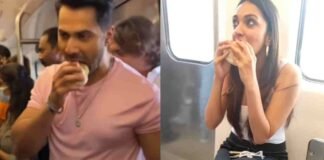 जब मेट्रो के अंदर वड़ा पाव खाने लगे वरुण धवन और कियारा आडवाणी, लोगों ने लगाई फटकार