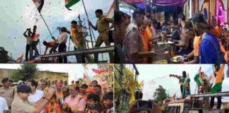 Kanwar Yatra: कहीं बरसाए जा रहे फूल तो कहीं परोसा जा रहा खाना, कांवड़ियों की सेवा में जुटे UP Police के अफसर