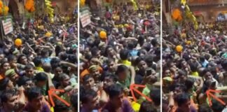 मथुरा: बांके बिहारी मंदिर में महिला से छेड़छाड़ करने वाला पुलिसकर्मी गिरफ्तार, Video वायरल होने के बाद हुई कार्रवाई