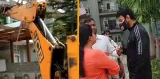 नोएडा के गालीबाज नेता श्रीकांत त्यागी के अवैध निर्माण पर चला बुलडोजर, लोगों ने लगाए ‘योगी बाबा जिंदाबाद’ के नारे Shrikant Tyagi