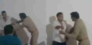 मेरठ: शराब पार्टी के बाद चौकी में चले लात-घूंसे, सिपाही का सिर फटा, Video वायरल