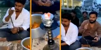 प्रयागराज: नागवासुकी मंदिर के पास गंगा में नाव पर हुक्का-मीट पार्टी, हस्सान और फैजान सहित 8 का दुस्साहस, Video वायरल होने पर 3 अरेस्ट Prayagraj hookah meat party