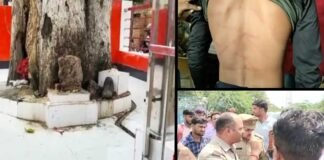 अलीगढ़: साथियों संग पहुंचे मो. नईम ने मंदिर में किया पेशाब, विरोध करने युवकों को पीटा, दी जान से मारने की धमकी aligarh toilet in temple