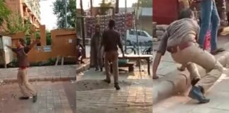 आगरा: शराब पीकर सिपाही ने जमकर काटा बवाल, लोगों से की मारपीट