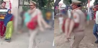 कन्नौज: लहूलुहान लड़की को देख Video बनाते रहे लोग, चौकी इंचार्ज ने पहुंचते ही गोदी में उठाकर पहुंचाया अस्पताल