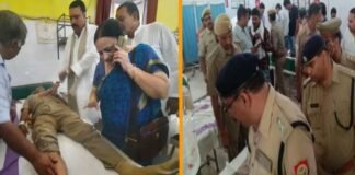 सीतापुर: डिप्टी CM ब्रजेश पाठक के काफिले में पुलिस एस्कोर्ट से टकराई एंबुलेंस, दारोगा व डॉक्टर सहित 6 घायल Sitapur