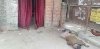 आजमगढ़ : देशी शराब के ठेके के बाहर नशे में धुत मिला सिपाही, वीडियो वायरल होने पर हुआ गिरी गाज
