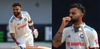 INDvsWI 2nd Test : 500वें मैच में शतक लगाकर बेहद खुश दिखे विराट कोहली, पीछे छोड़ा सचिन तेंदुलकर का रिकॉर्ड Virat Kohli century