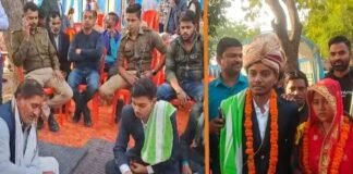 प्रतापगढ़: जब पुलिसकर्मी बने बाराती तब हुई शादी, सहबाला की जगह बैठा गनर, दूल्हे को मिली थी हत्या की धमकी Pratapgarh