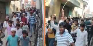 मेरठ: यति नरसिंहानंद के बयान के विरोध में समुदाय विशेष का लाठी-डंडे लेकर प्रदर्शन, पुलिस पर पथराव Meerut