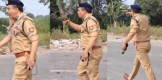 बहराइच हिंसा: हाथ में पिस्टल लेकर उपद्रवियों को खदेड़ते ADG अमिताभ यश का VIDEO ADG Amitabh Yash Video