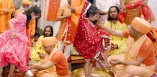 सीएम योगी ने बेटियों के पांव पखार मातृ शक्ति की आराधना की