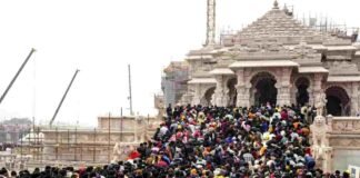 नए साल पर श्रद्धालुओं से पटी रही अयोध्या, 10 लाख से अधिक भक्तों ने किए रामलला के दर्शन