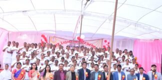 लैम्प लाइटिंग समारोह: चन्द्रमौली स्वामीनाथ नर्सिंग एवं पैरामेडिकल कॉलेज में छात्राओं का उत्साह