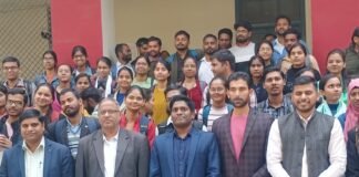 हीरक जयंती समारोह मे इसरो के वैज्ञानिक द्वारा “करिअर एन स्पेस ” विषय पर व्याख्यान