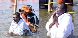 Mahakumbh 2025: राष्ट्रपति द्रौपदी मुर्मु ने संगम में लगाई आस्था की डुबकी, सीएम योगी भी रहे साथ President Droupadi Murmu