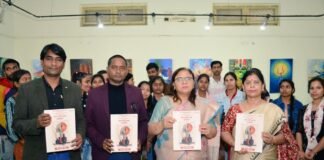 दीनदयाल उपाध्याय गोरखपुर विश्वविद्यालय में ‘अंतर्देशीय’ चित्र प्रदर्शनी का समापन, विशिष्ट कलाकारों को सम्मानित किया गया