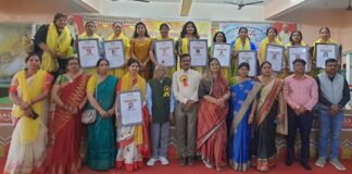 अंतरराष्ट्रीय महिला दिवस पर मातृवंदनम कार्यक्रम में हुआ मातृशक्तियों का हुआ सम्मान