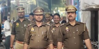 आगामी त्योहारों को लेकर राजघाट पुलिस अलर्ट