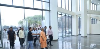 महायोगी गोरखनाथ विश्वविद्यालय का निरीक्षण किया कुलाधिपति योगी आदित्यनाथ ने