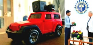 ITM गीडा गोरखपुर के छात्र ने कर दिया कमाल, बनाया ऑटोमेटेड विस्फोटक वाहन: डिफेंस रोबो थार