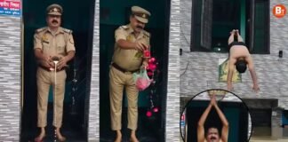 पुराने रीलबाज़ निकले प्रयागराज के इंस्पेक्टर चंद्रदीप निषाद, कभी दरवाजे पर गंगा पूजन, कभी तैराकी, वीडियो वायरल