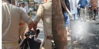 लखनऊ: सपा कार्यालय के बाहर आत्मदाह करने वाले युवक की मौत, पूर्व विधायक से परेशान था, सीसीटीवी रिकॉर्ड भी गायब