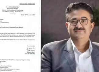 Big Breaking: ‘प्रसार भारती’ के चेयरमैन नवनीत सहगल ने अचानक दिया इस्तीफा