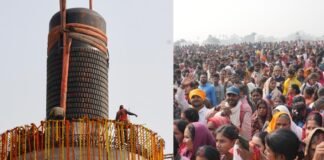 बिहार में रचा इतिहास! विराट रामायण मंदिर में 210 टन का विश्व का सबसे बड़ा अखंड सहस्रलिंगम स्थापित