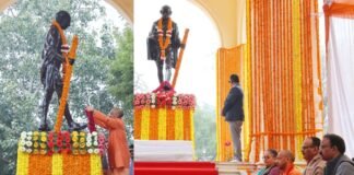 लखनऊ: महात्मा गांधी की पुण्यतिथि पर सीएम योगी ने अर्पित की भावपूर्ण श्रद्धांजलि
