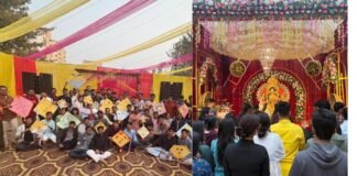 गोरखपुर में AIIMS में वसंत पंचमी का वसंतोत्सव के रूप में आयोजन